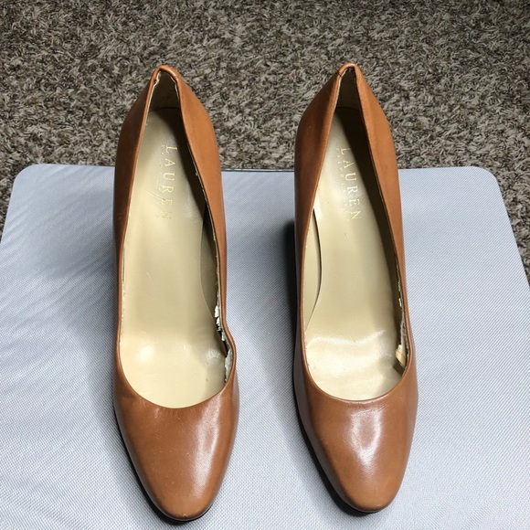Ralph Lauren Size 7.5 Women’s Chestnut Heels - Picture 5 of 10